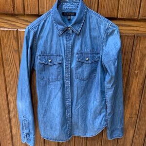 Banana Republic Casual Blue Button Down Shirt Size S